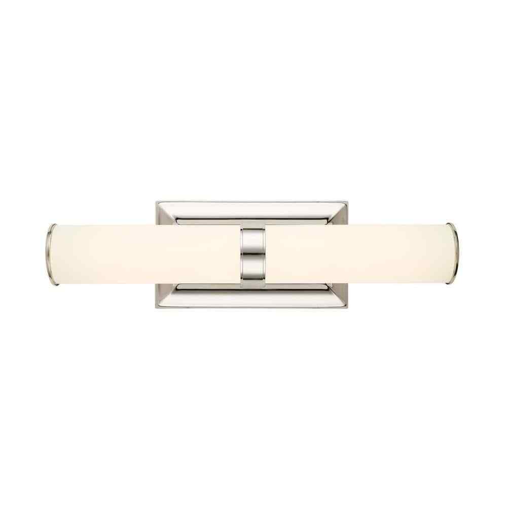Home Decorators Rolande 60-Watt Equivalent Polished Nickel LED Vanity Light