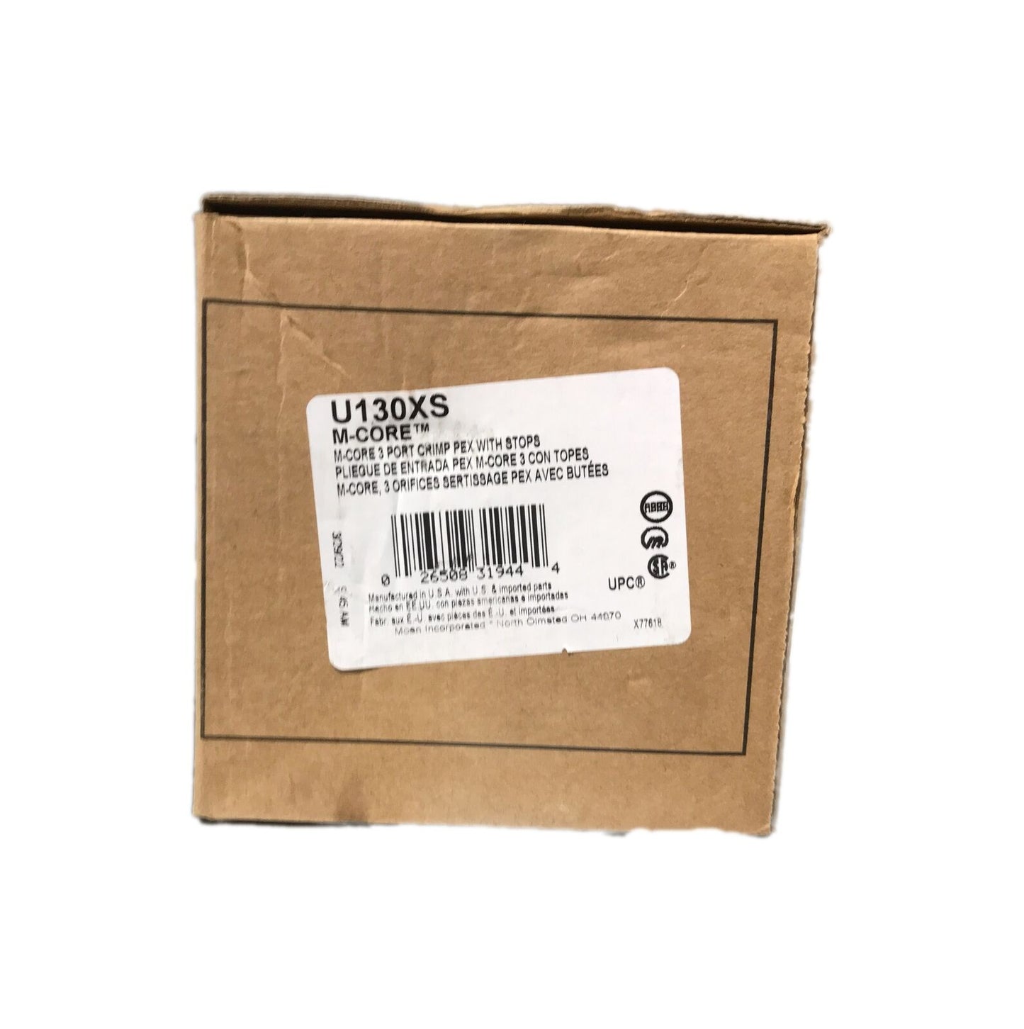 MOEN M-CORE 3-Series 1/2 in. 3 Port Shower Mixing Valve w/ Crimp Ring PEX