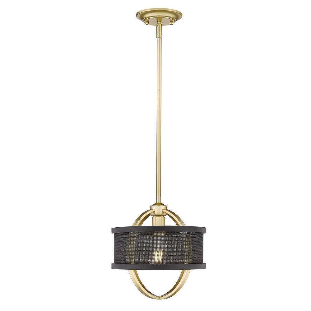 Golden Lighting Colson 1-Light Olympic Gold Mini Pendant