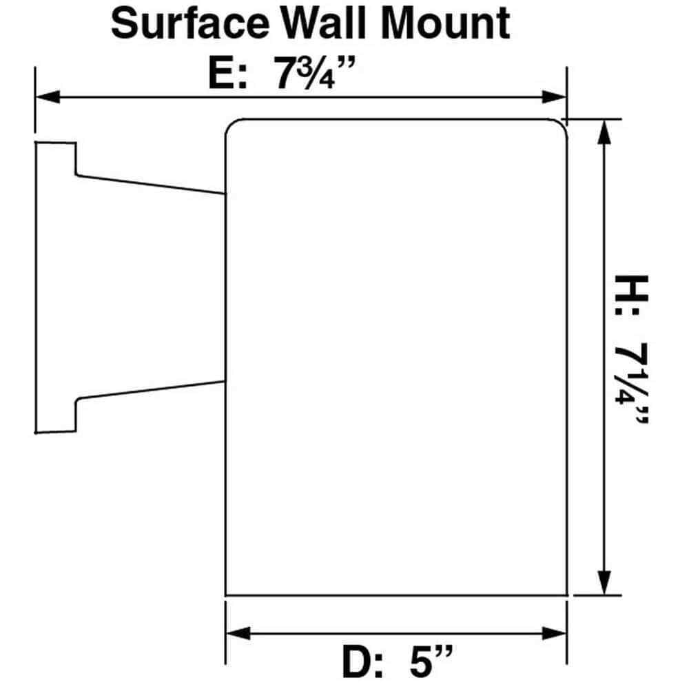 Volume Lighting Black Aluminum Outdoor Cylinder Wall Lantern Sconce