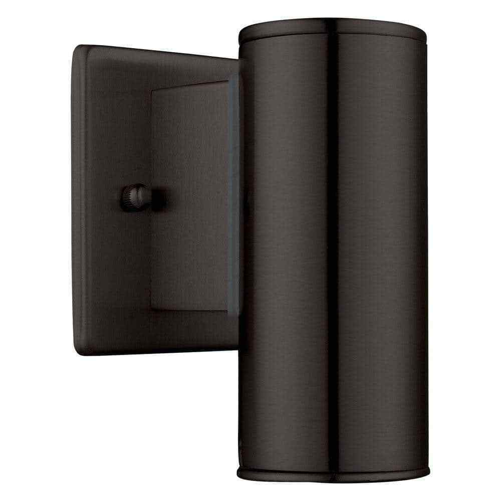Eglo Riga 4.25 in. W x 6 in. H 1-Light Black Hardwired Outdoor Wall Sconce