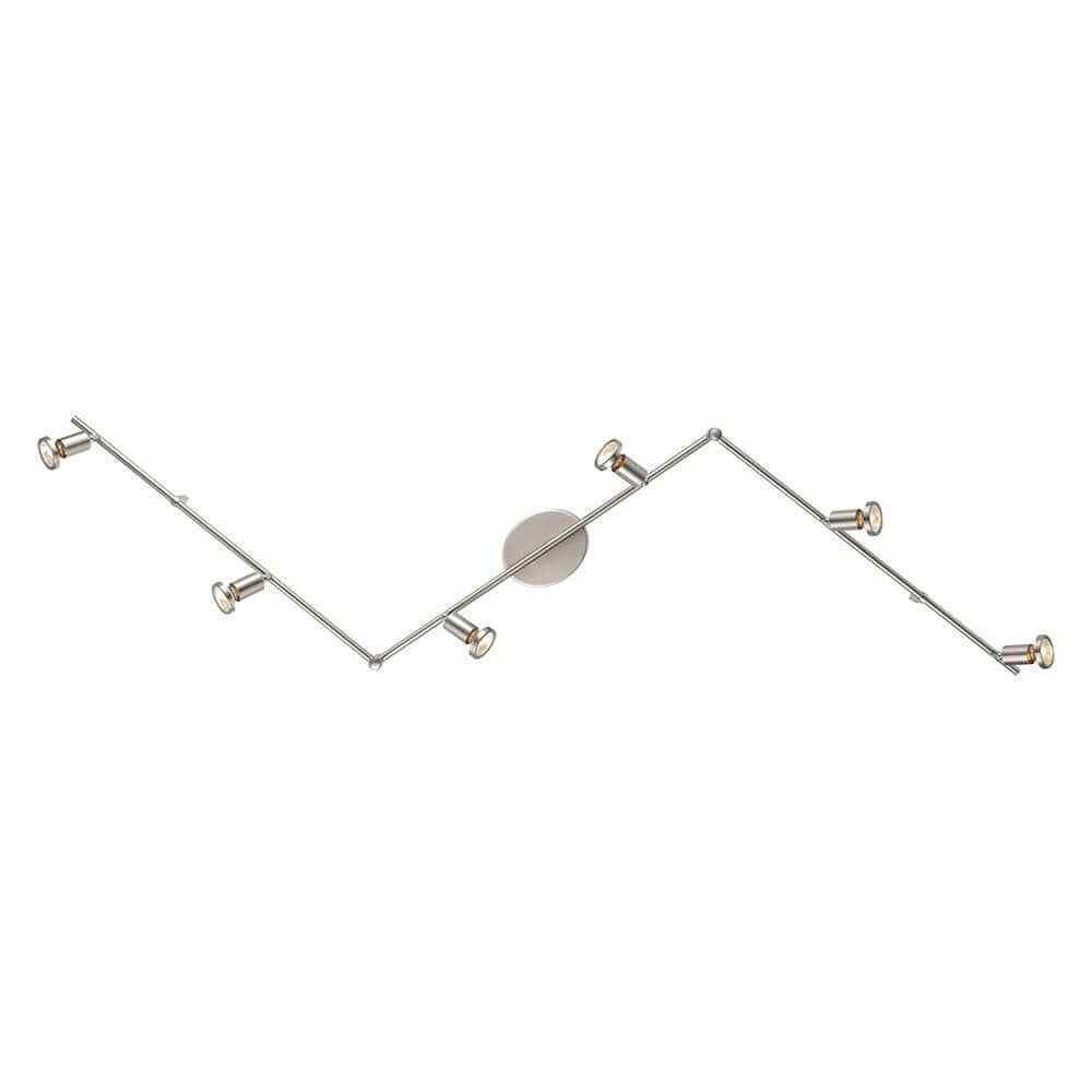 Eglo Buzz 2 6.2 ft. 6-Light Matte Nickel Track Lighting Kit 200396A