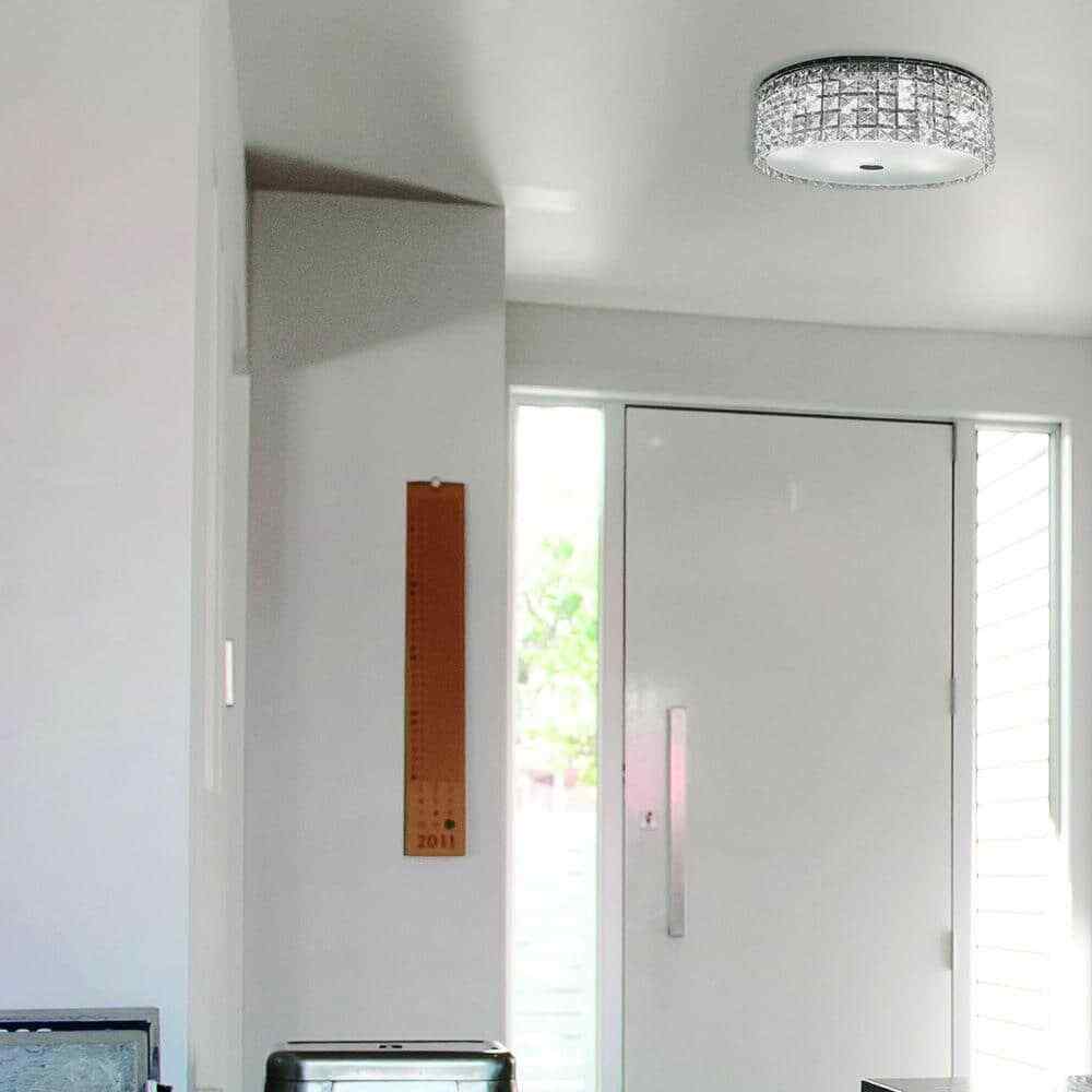 BAZZ Glam Cobalt 3-Light Brushed Chrome Ceiling Light PL3413CC