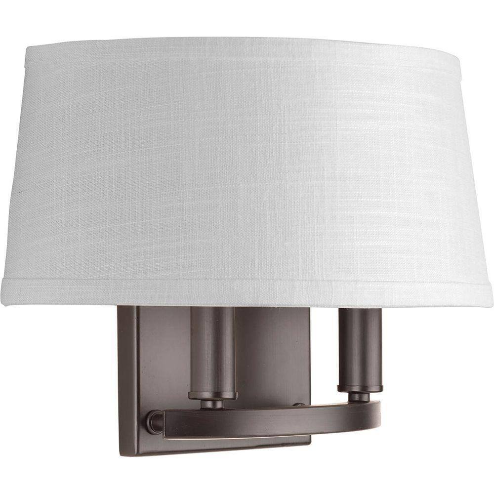 Progress Lighting Cherish Collection 2-Light Antique Bronze Wall Sconce