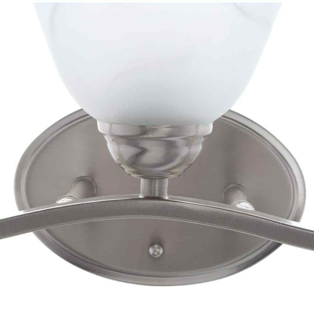 Hampton Bay Andenne 26.3 in. 3-Light Brushed Nickel Bathroom Vanity Light