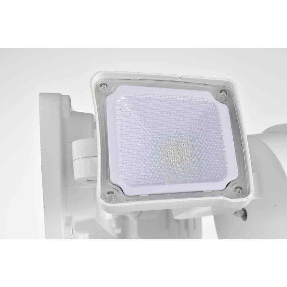 AWSENS White Outdoor LED Security Flood Light Wall or Eave Mount Flood Light