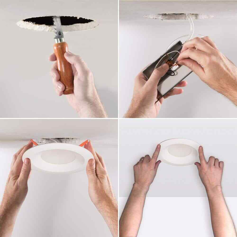 HALO LTDM Series 6" Canless IC Rated Dimmable Integrated LED Recessed Light Trim