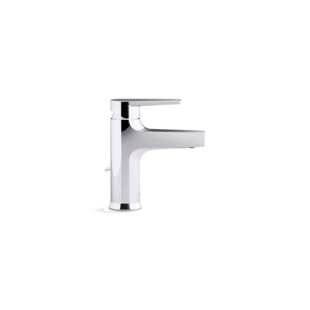 KOHLER Taut Single Hole Bathroom Faucet in Vibrant Brushed Moderne Brass