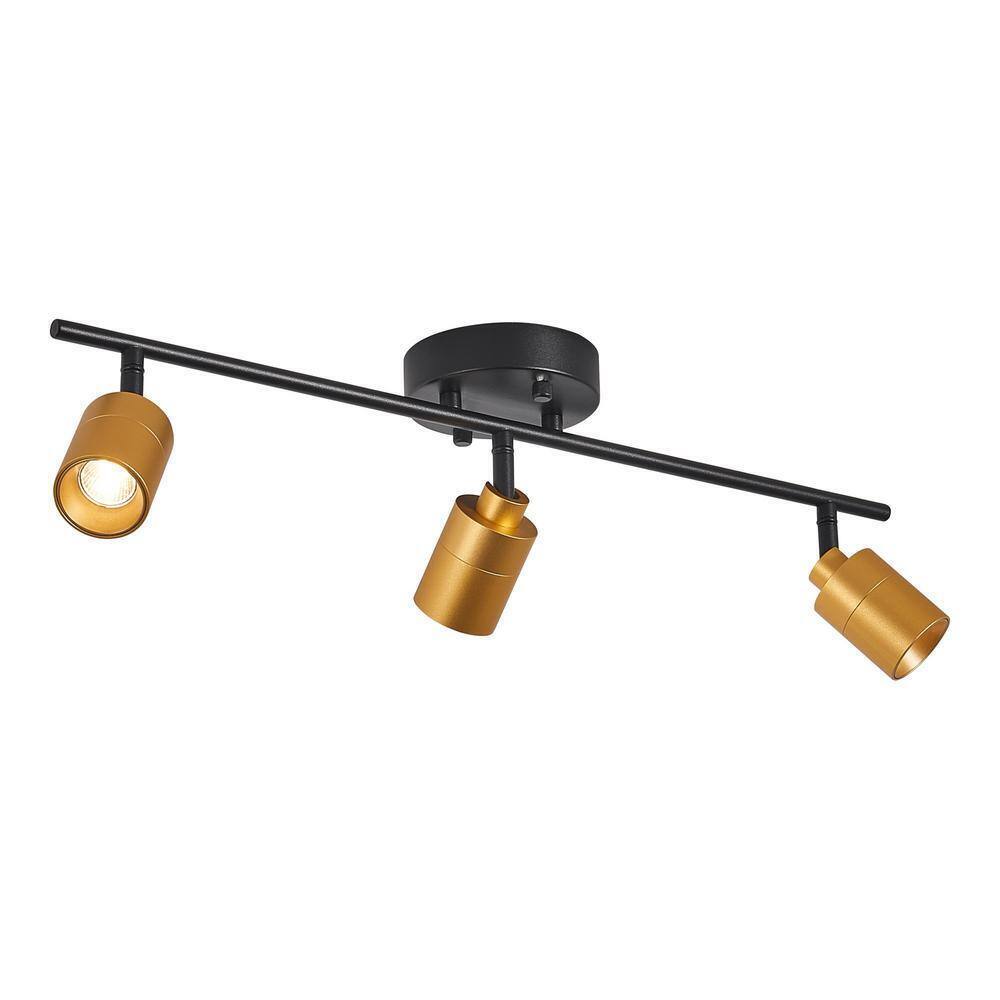 Vidalite 2 ft. 1470 Lumen Brass And Black Modern LED Track Light rotating 3000K