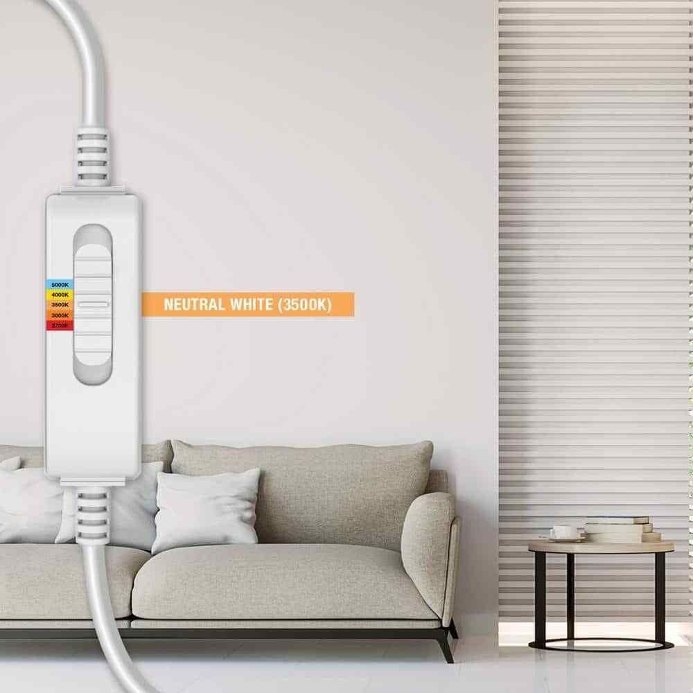 Commercial Electric Ultra Slim 4 in. Color Selectable Integrated LED Light Kit