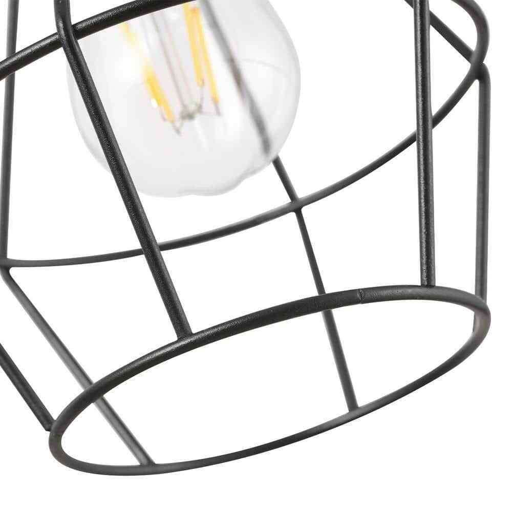 Hampton Bay Bryson 1-Light Matte Black and Brass Wall Sconce 65741