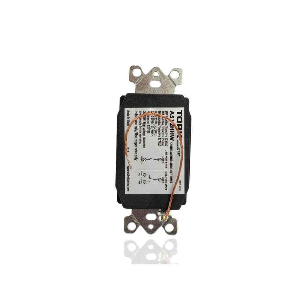 TORK 20 Amp 12-Hour In-Wall Auto-Off Spring Wound Timer White A512HHW