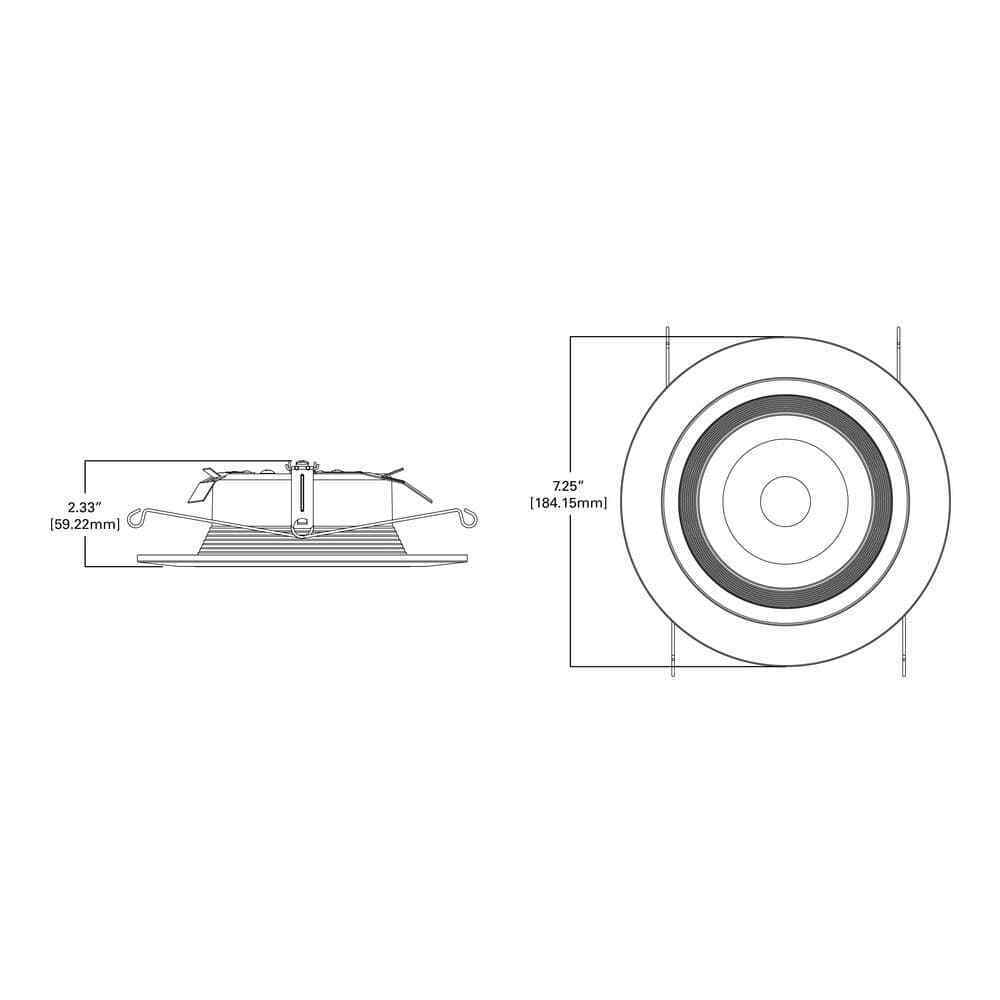 Halo 5-6 in. LED Recessed Ceiling Light Fixture Retrofit Downlight 5-Pack