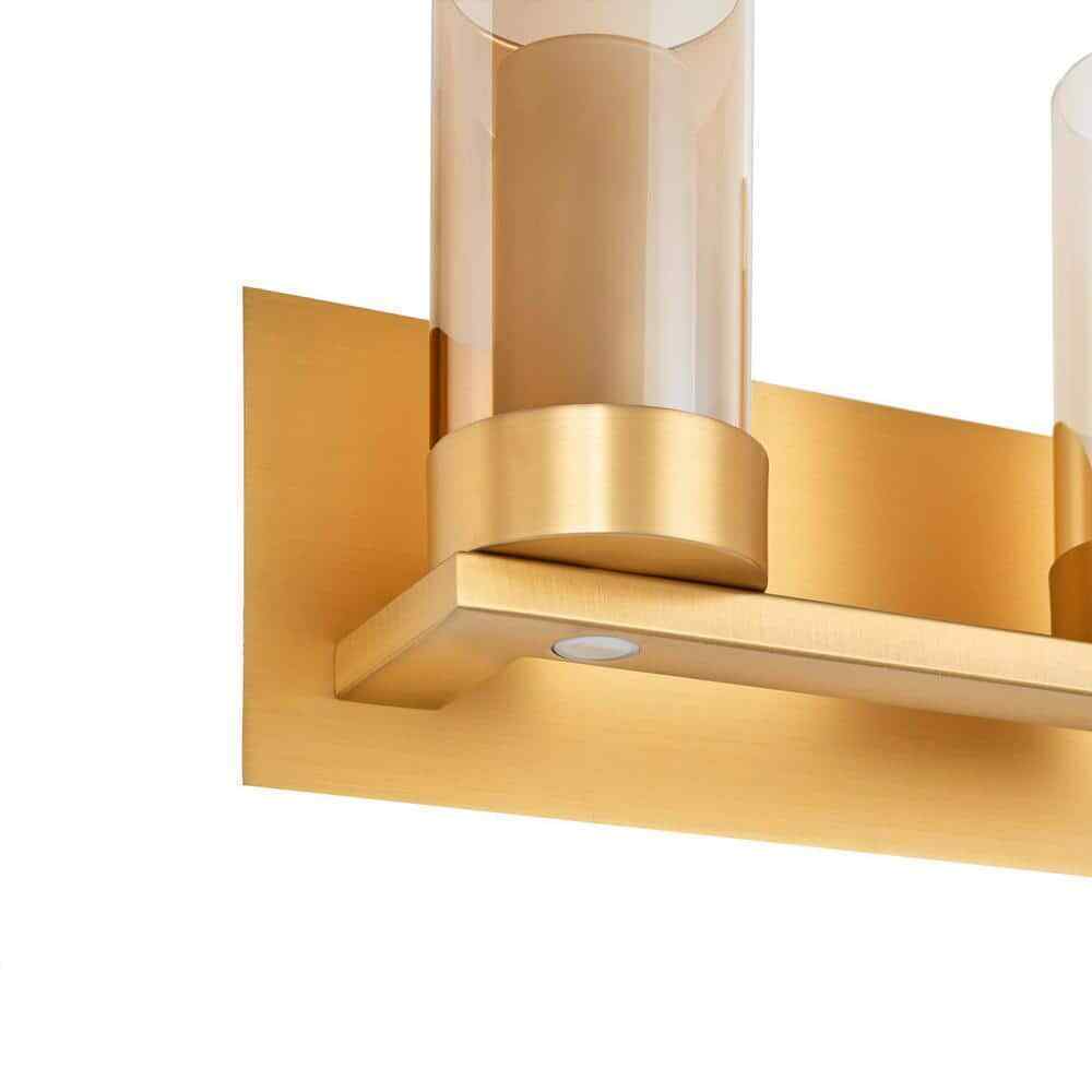Home Decorators Samantha 26.6 in. 4-Light Brass LED Bathroom Vanity Light
