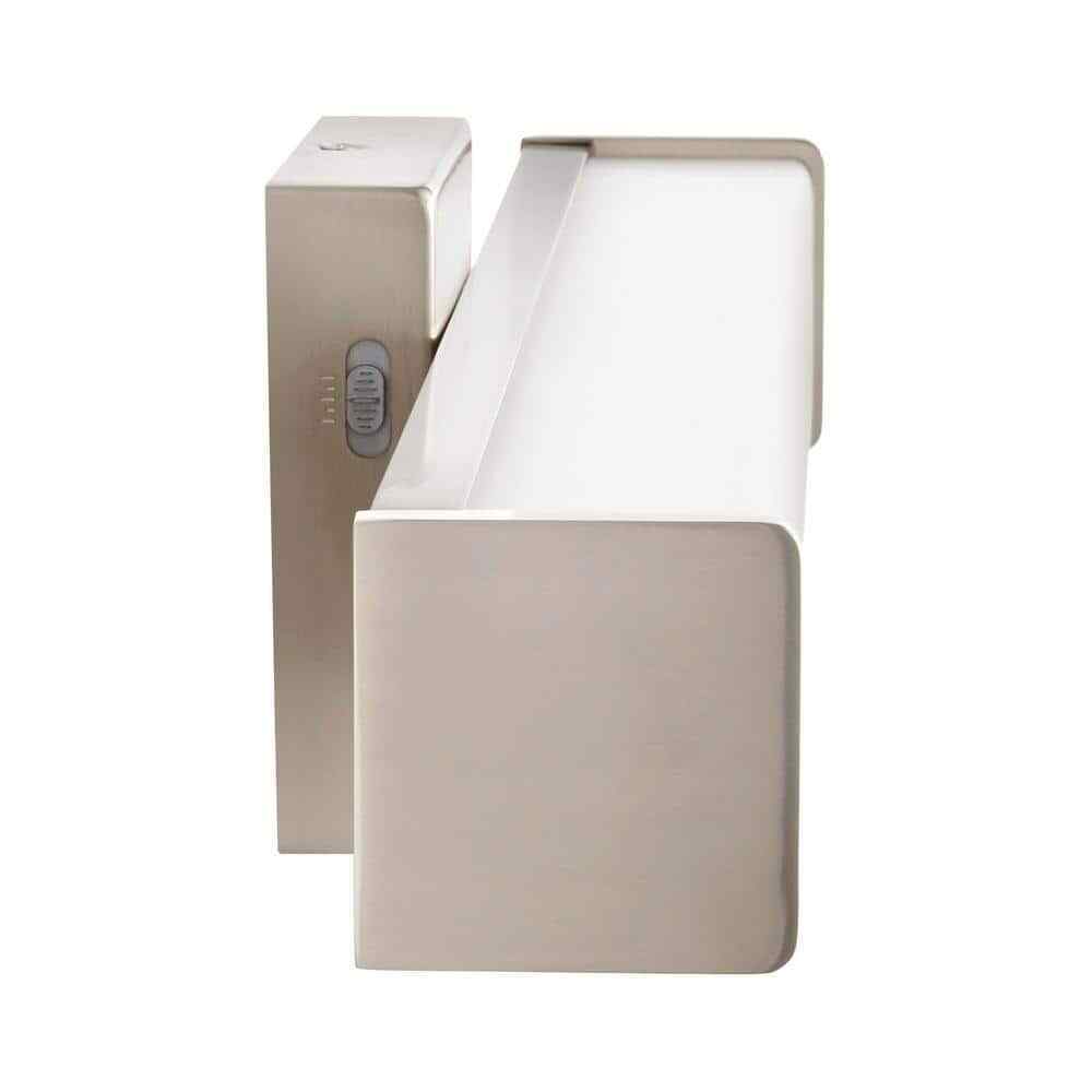 Hampton Bay Astrid 24 in. Brushed Nickel 5-CCT LED Bathroom Vanity Light Bar