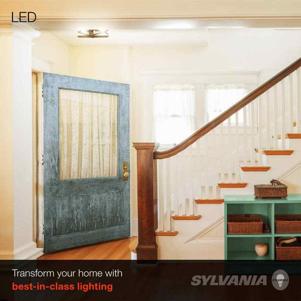 Sylvania Wellesley 11 in. Double Bulb Antique Black Ceiling Flush Mount