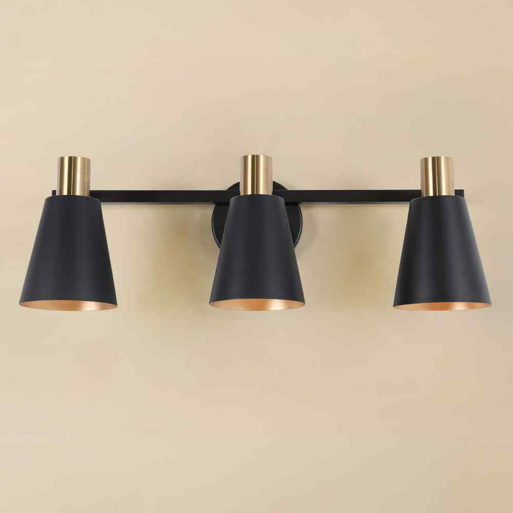 Uolfin Bathroom Wall Sconce 3-Light Modern Bell Powder Room Vanity Light Fixture