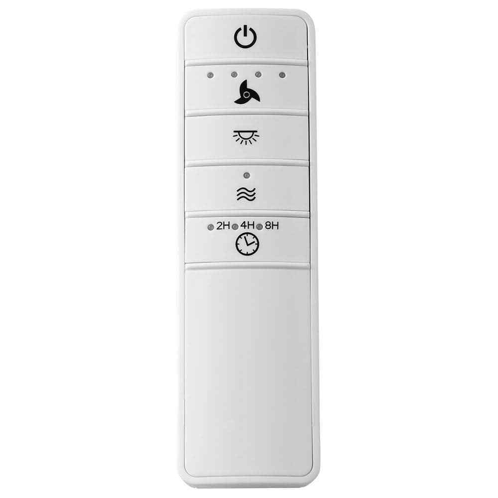 Universal Smart Hubspace Wi-Fi 4-Speed Ceiling Fan White Remote Control - For AC