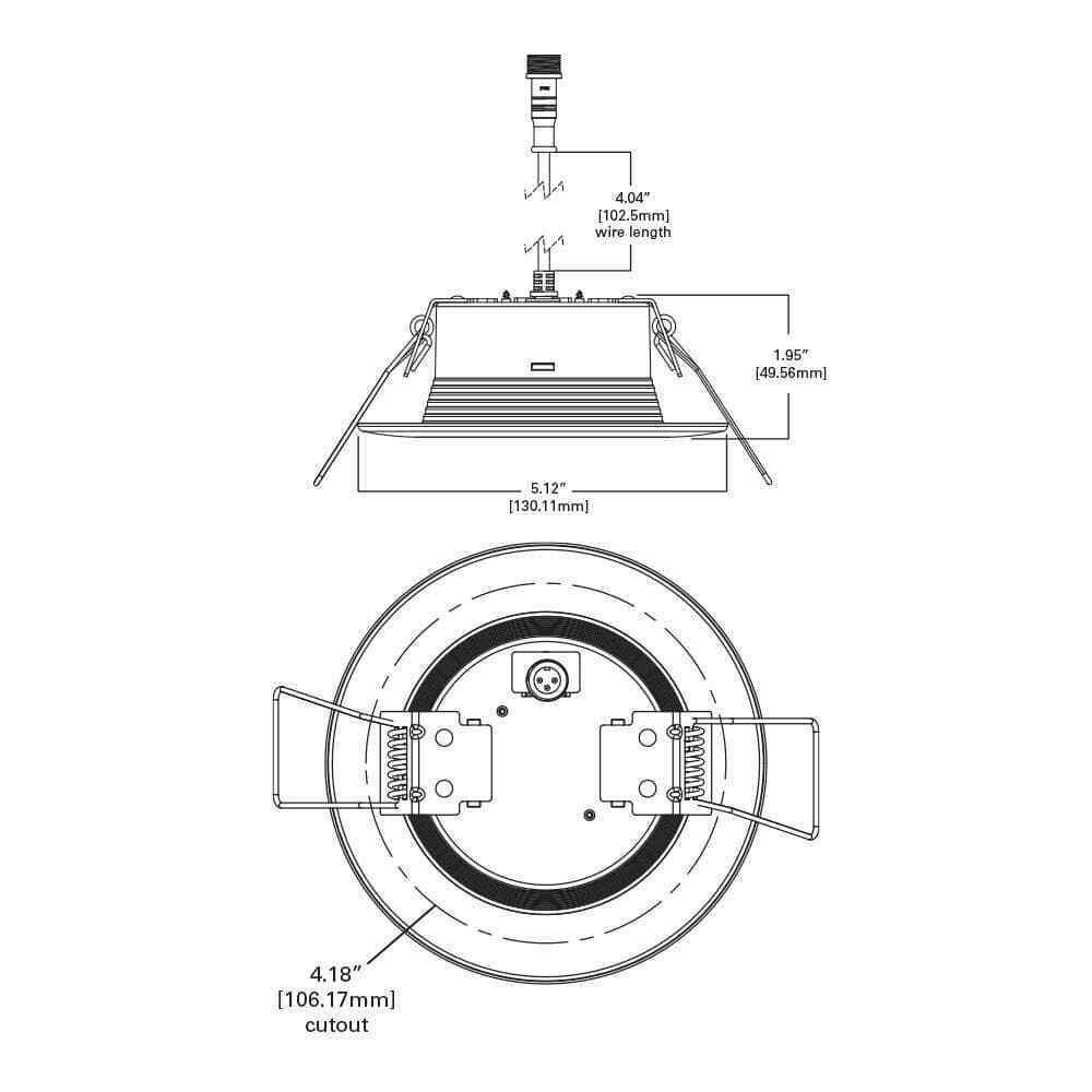 Halo RL 4 in. Color Selectable 2700K to 5000K Remodel Canless Recessed LED Kit