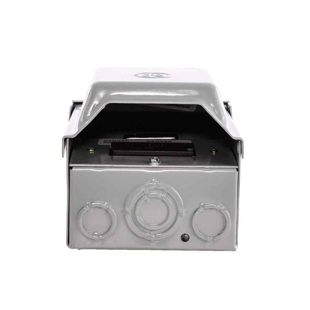 GE 60 Amp 240-Volt Non-Fuse AC Disconnect with GFCI Receptacle TFN60RGFRCP