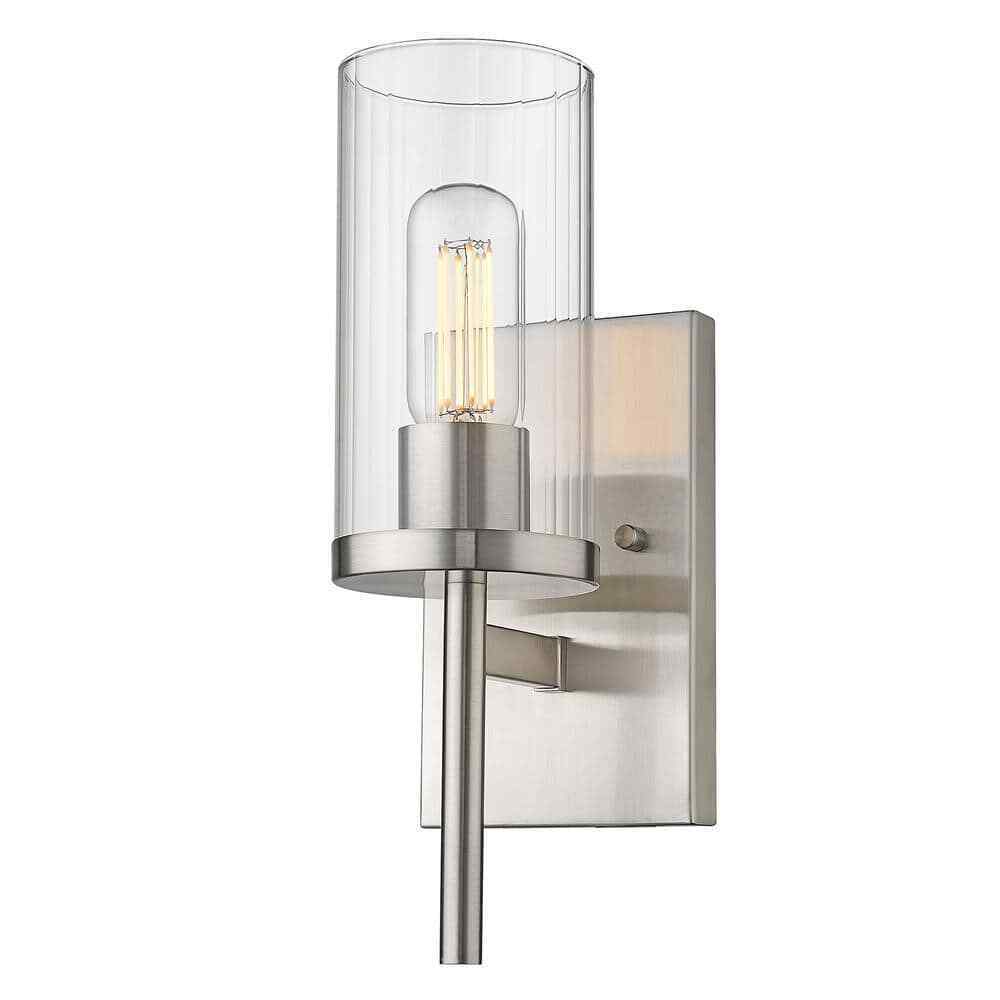Golden Lighting Winslett 4.875 in. 1-Light Pewter Sconce