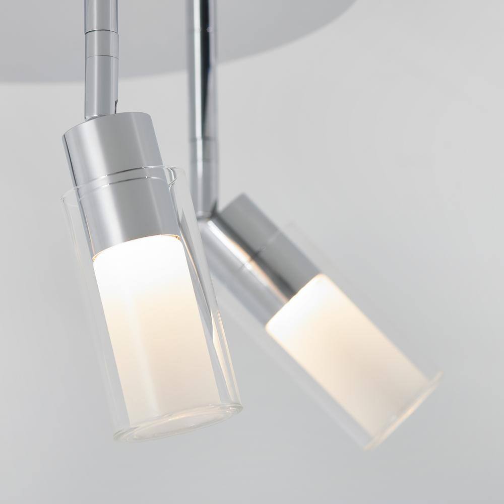 Artika Matrix Sky 10.8 in. 3-Light Chrome LED Semi-Flush Mount CL3MT-C1