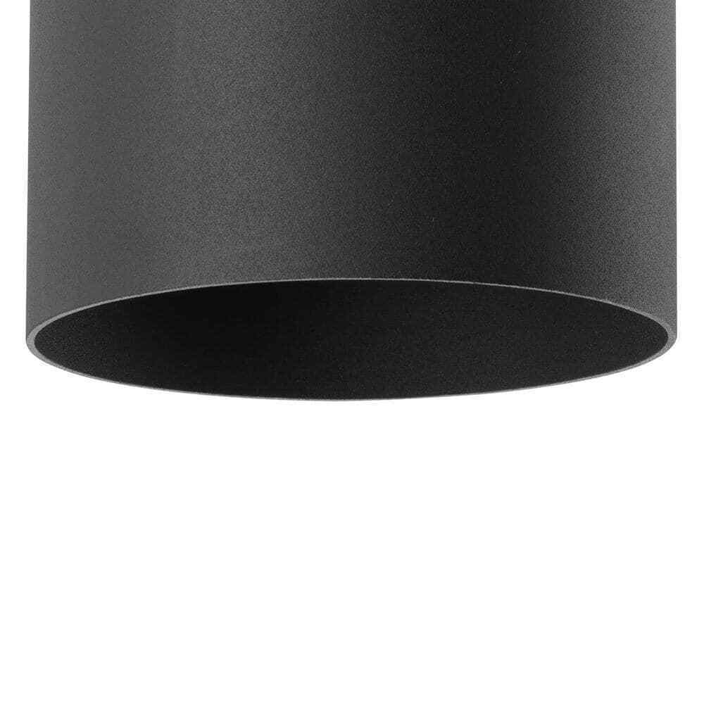 Progress Lighting Cylinder Black Modern Outdoor Wall Lantern Porch Light