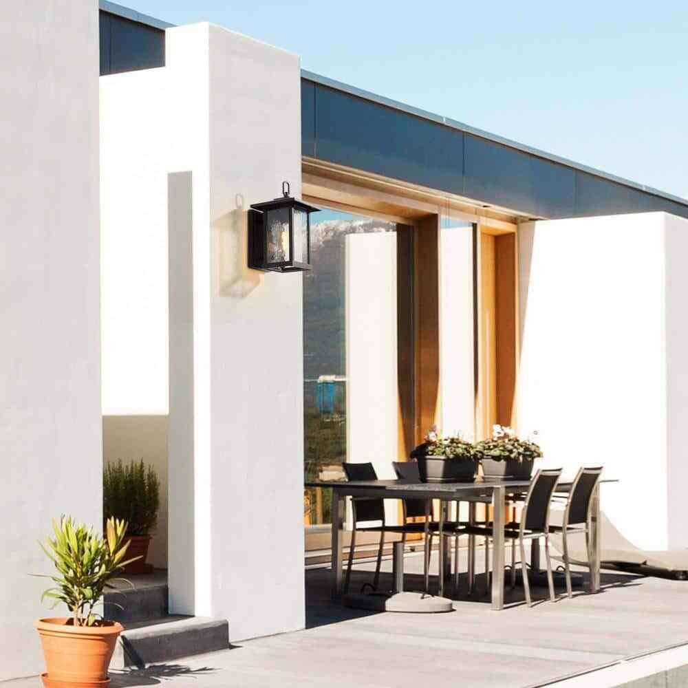 LNC Modern Black Outdoor Wall Sconce Farmhouse Lantern Coach Light