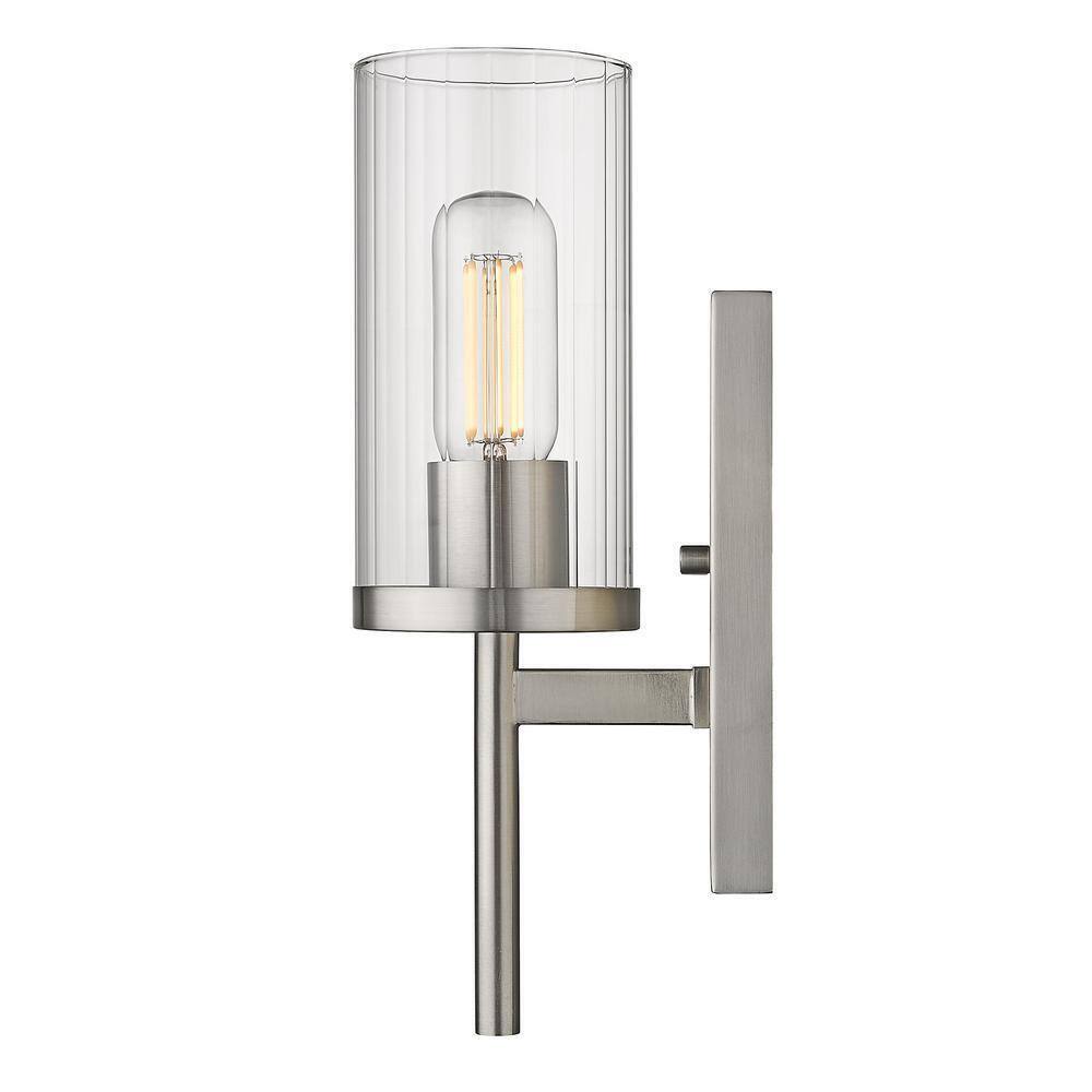 Golden Lighting Winslett 4.875 in. 1-Light Pewter Sconce
