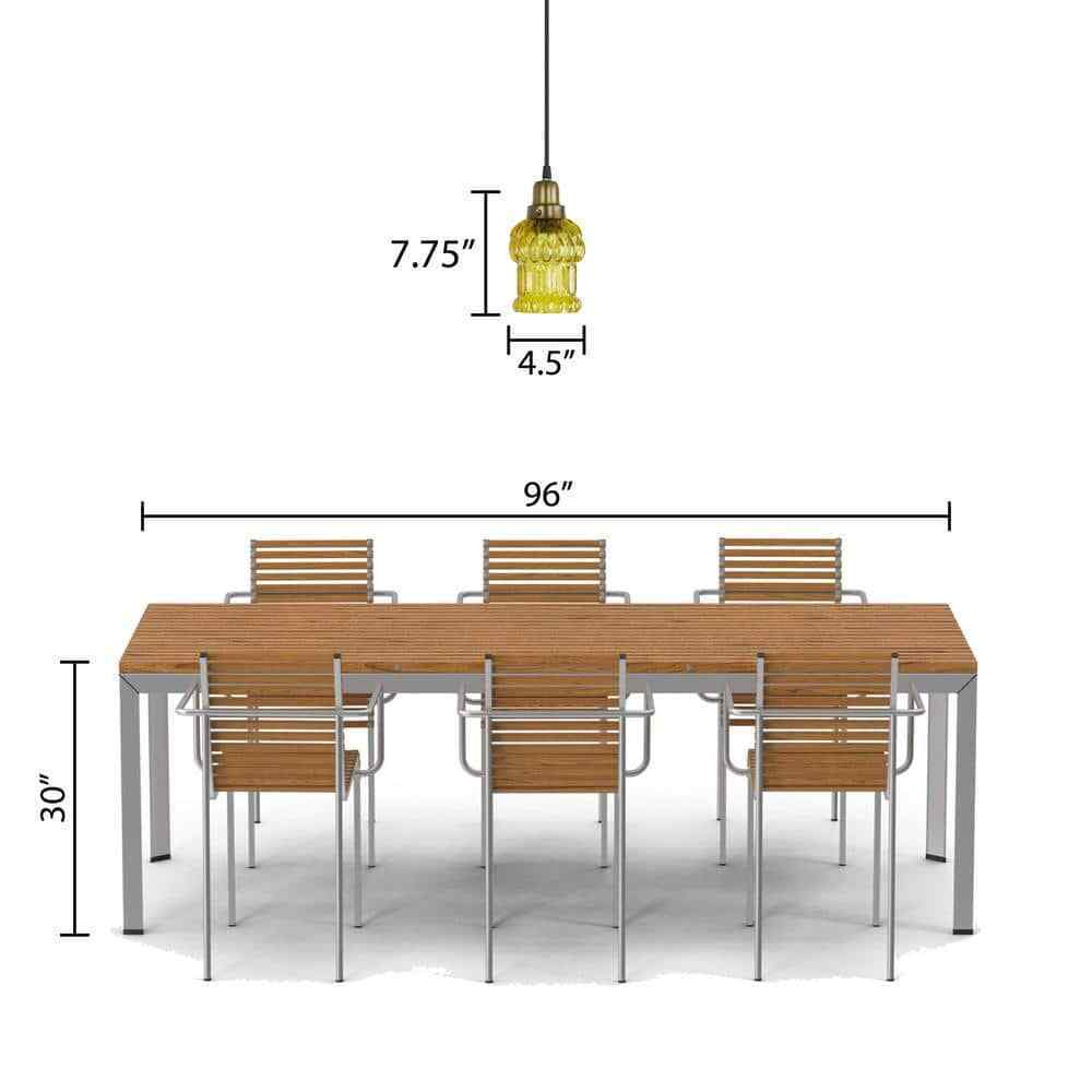 River of Goods Diane 1-Light Gold Textured Shaded Glass Cylinder Pendant Light
