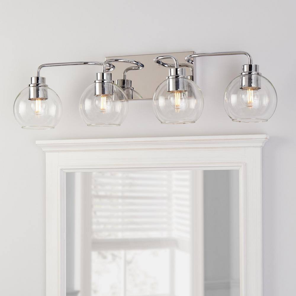 Hampton Bay Vista Heights 4 Light Polished Chrome Vanity Light HD-1862CH