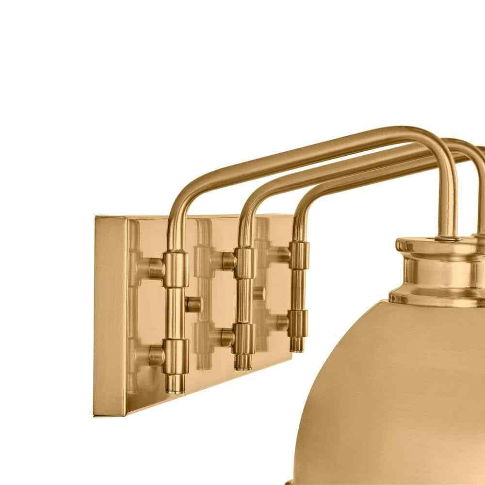 Hampton Bay Tallulah 24 in. 3-Light Gold Bathroom Vanity Light 51902