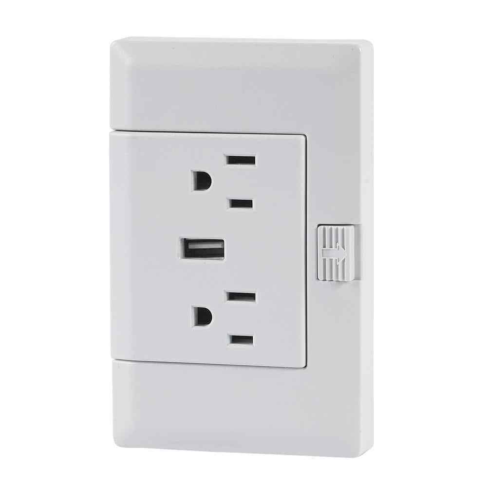 theOUTlet USB - 15 Amp 125 Volt Permanent Outlet Extende
