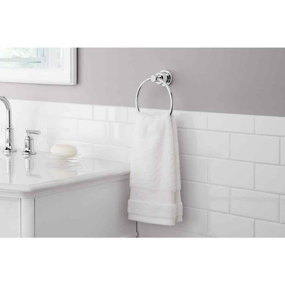 Glacier Bay Sebring Towel Ring in Polished Chrome BTH-086-122