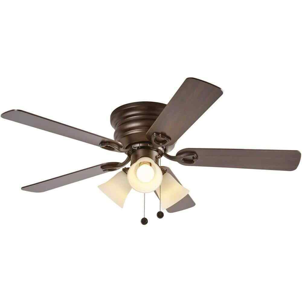 Clarkston II 44 in. LED Indoor Oil Rubbed Bronze Ceiling Fan w/ Light Kit