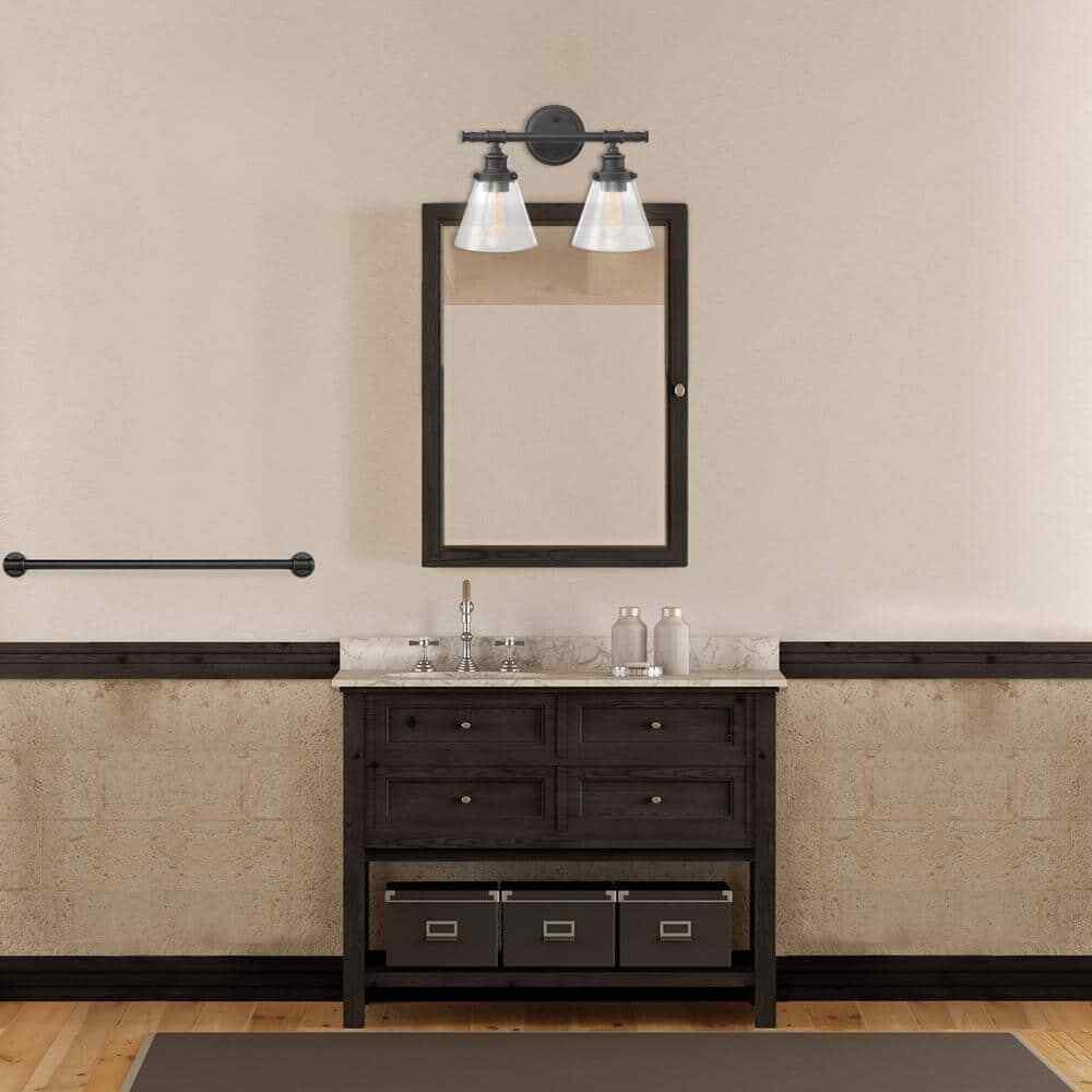 Globe Electric Parker 2-Light Oil Rubbed Bronze Vanity Light