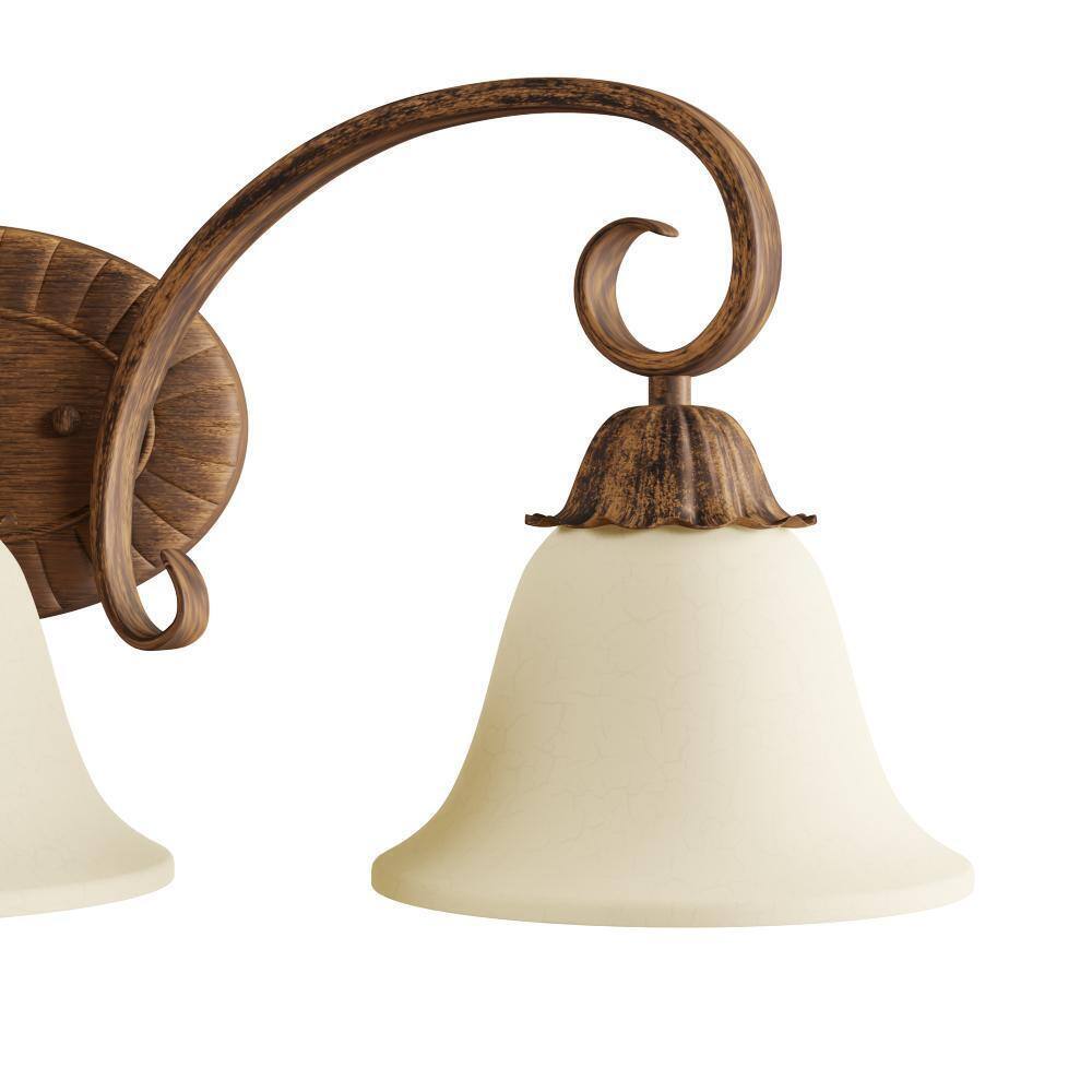 Westinghouse Regal Springs 3-Light Ebony Gold Wall Fixture