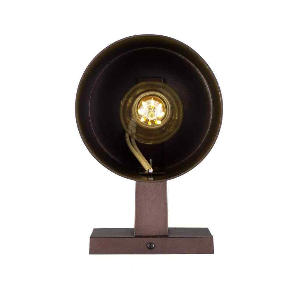 Bel Air Lighting Cali 1-Light Small Bronze Cylinder Outdoor Wall Light Fixture