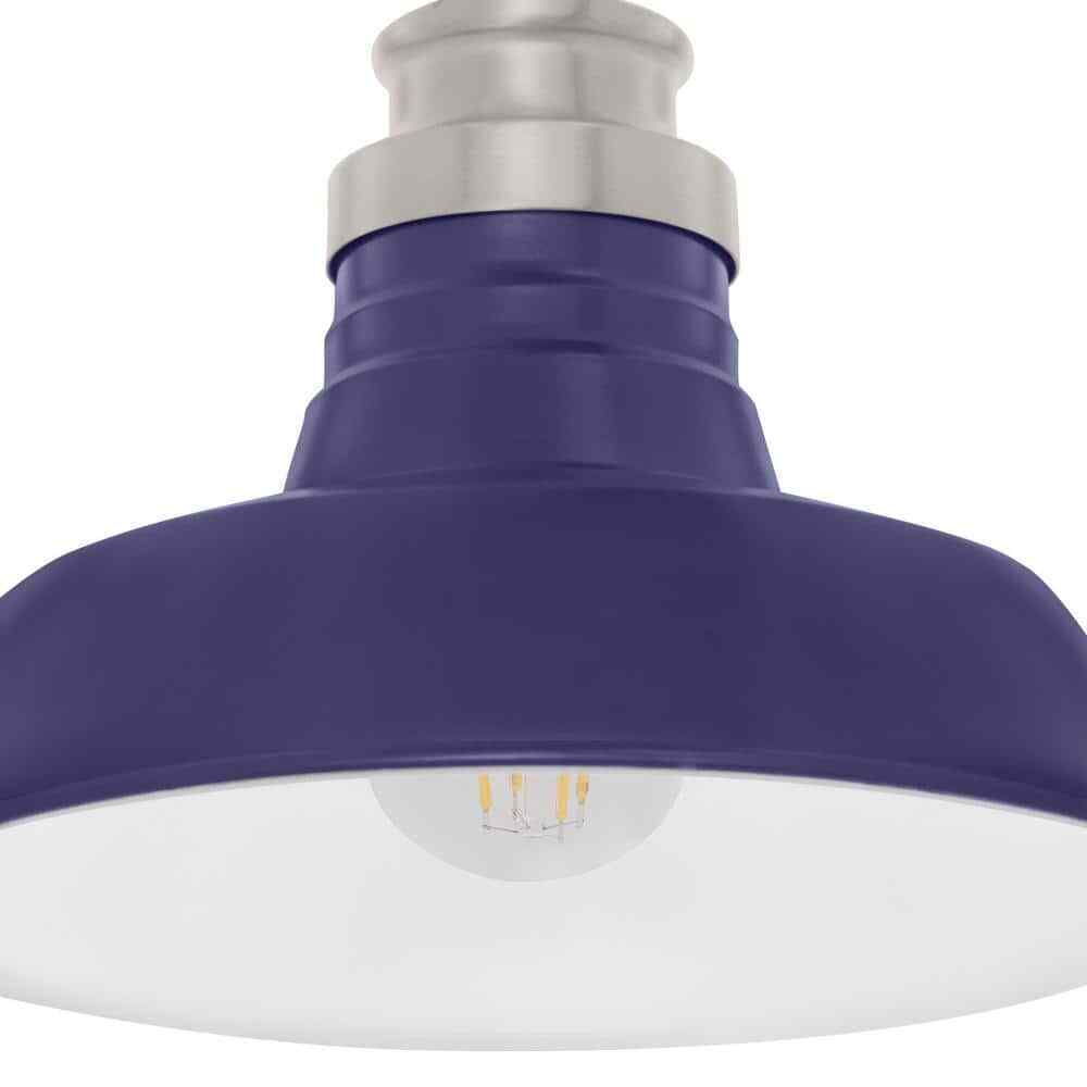 Hampton Bay Elmcroft 7.63 in 1-Light Brushed Nickel Modern Farmhouse Wall Sconce