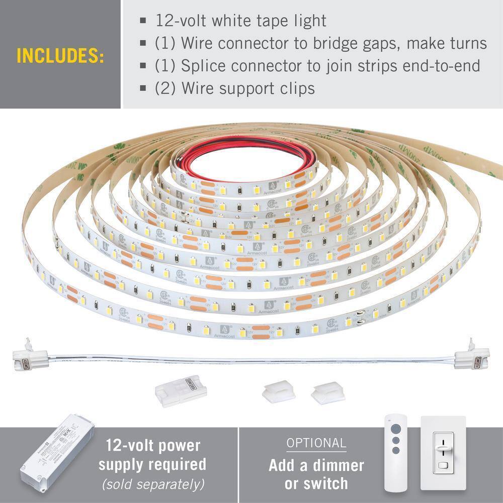 Armacost Lighting RibbonFlex Pro 16.4 ft. 12V Tape Strip Light 60 LEDs/m