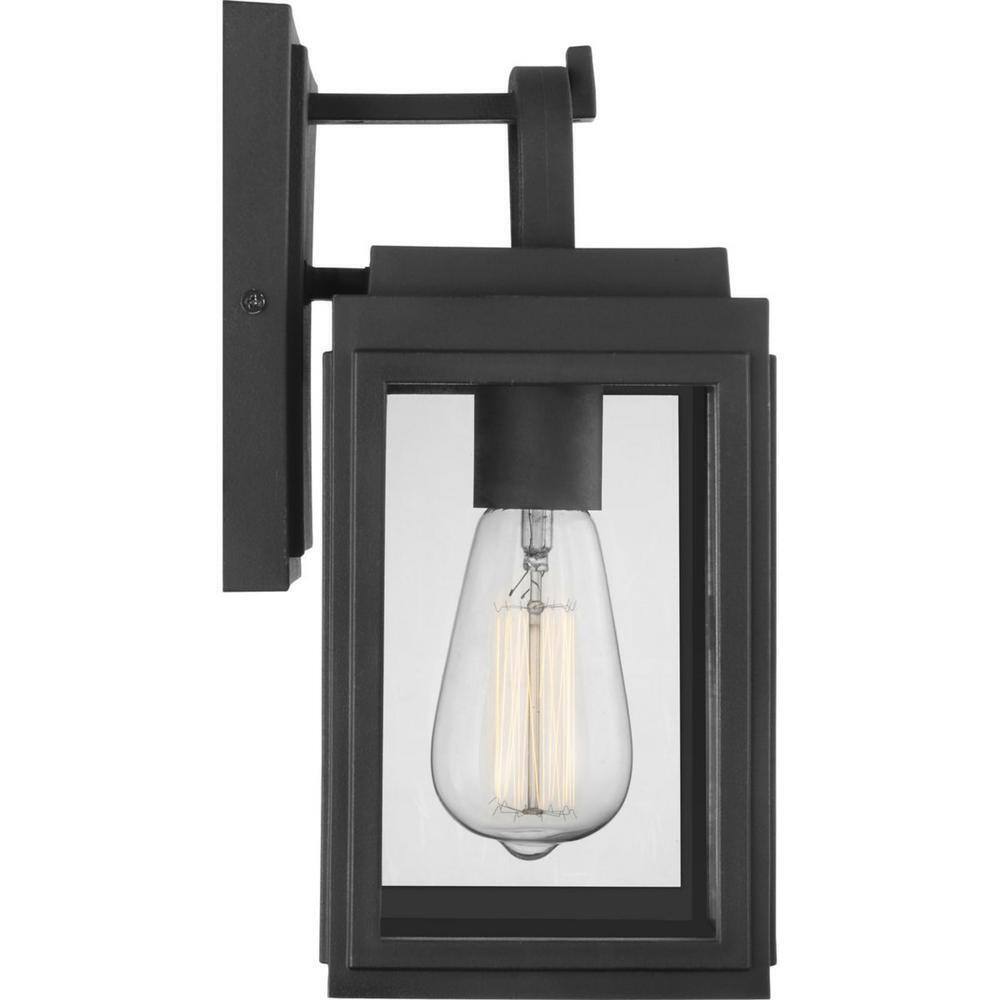 Progress Lighting Grandbury 1-Light Textured Black Farmhouse Outdoor Light