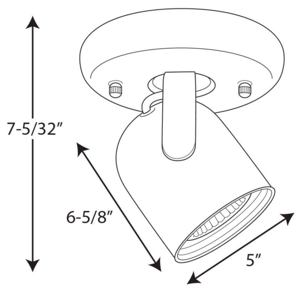 Progress Lighting 1-Light White Spotlight Fixture P6144-30