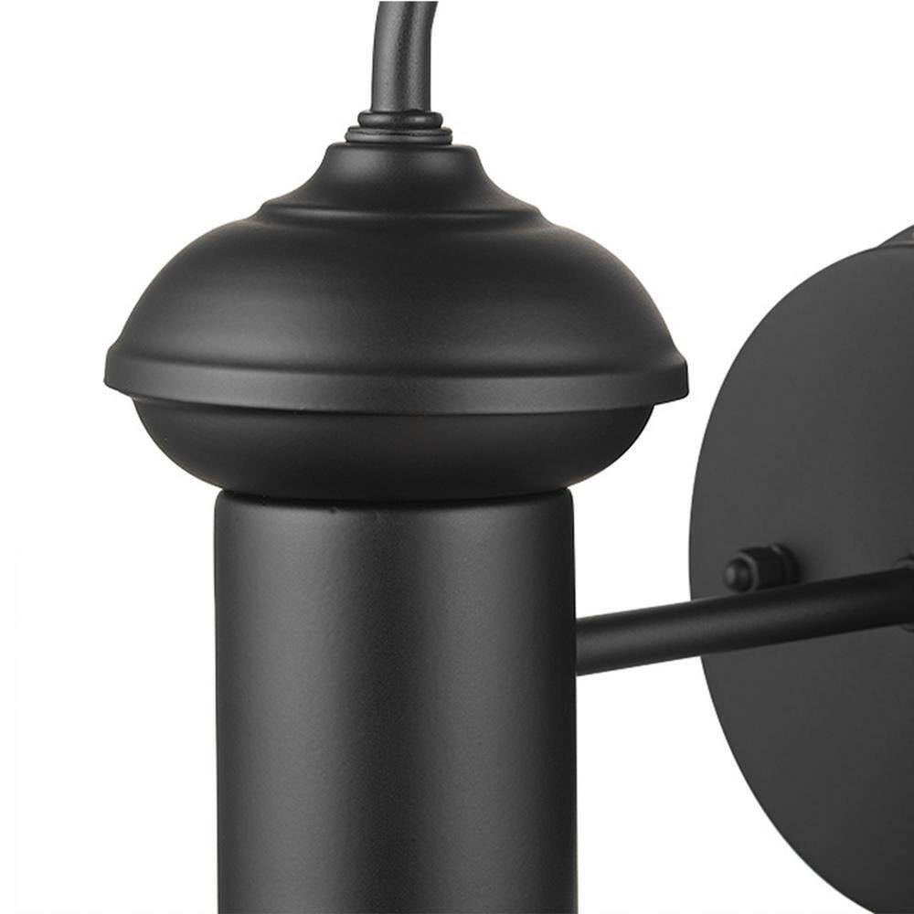 Globe Electric Martes Matte Black Industrial Indoor/Outdoor 1-Light Wall Sconce