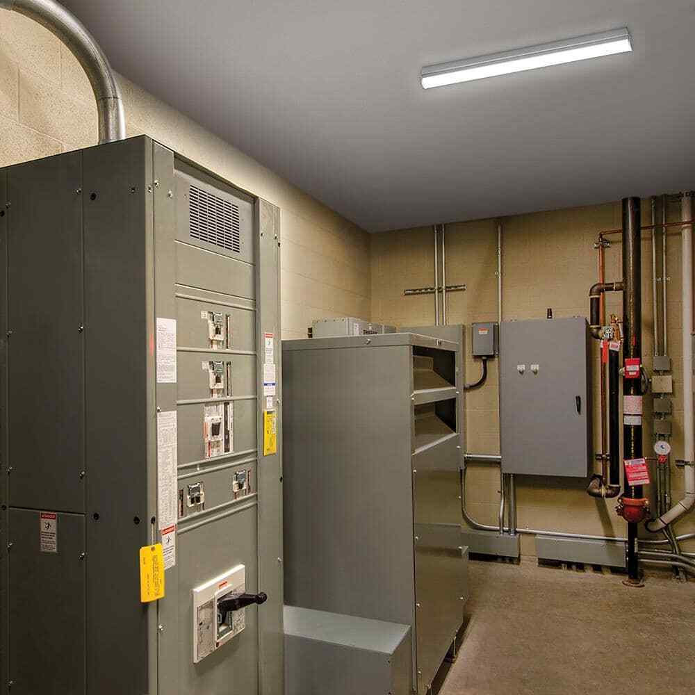 Commercial Electric 2 ft LED Garage Workshop Ceiling Strip Light Fixture