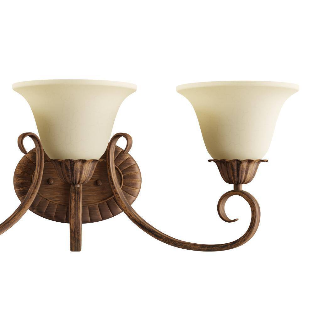 Westinghouse Regal Springs 3-Light Ebony Gold Wall Fixture