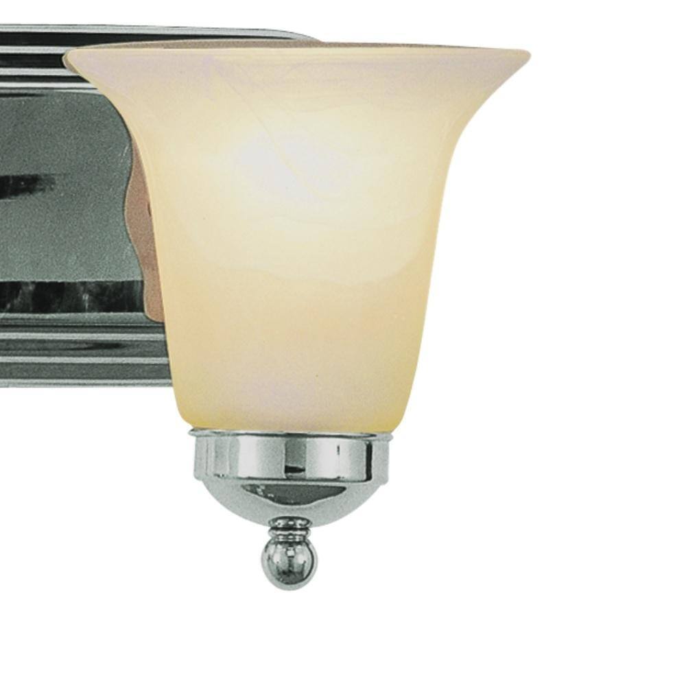 Bel Air Lighting Cabernet 2-Light Polished Chrome Bathroom Vanity Light Fixture
