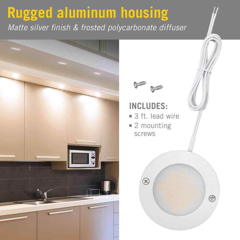 Armacost Lighting Disc Low Profile Under Cabinet LED Puck Light 3000K 222415