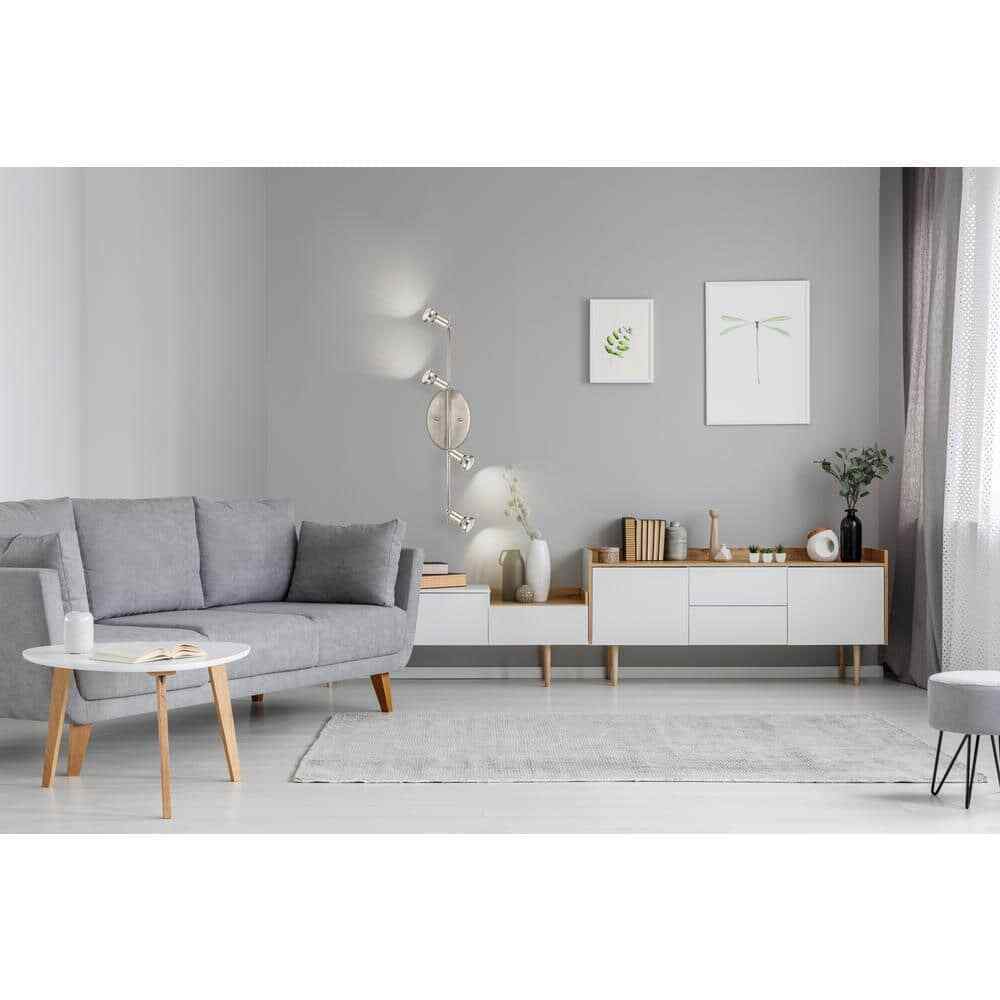 Eglo Buzz 4-Light Matte Nickel Track Light Dimmable