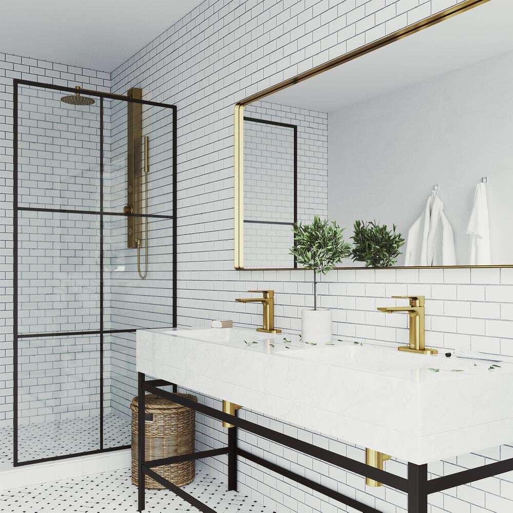 VIGO Davidson Single Handle Single-Hole Bathroom Faucet in Matte Brushed Gold