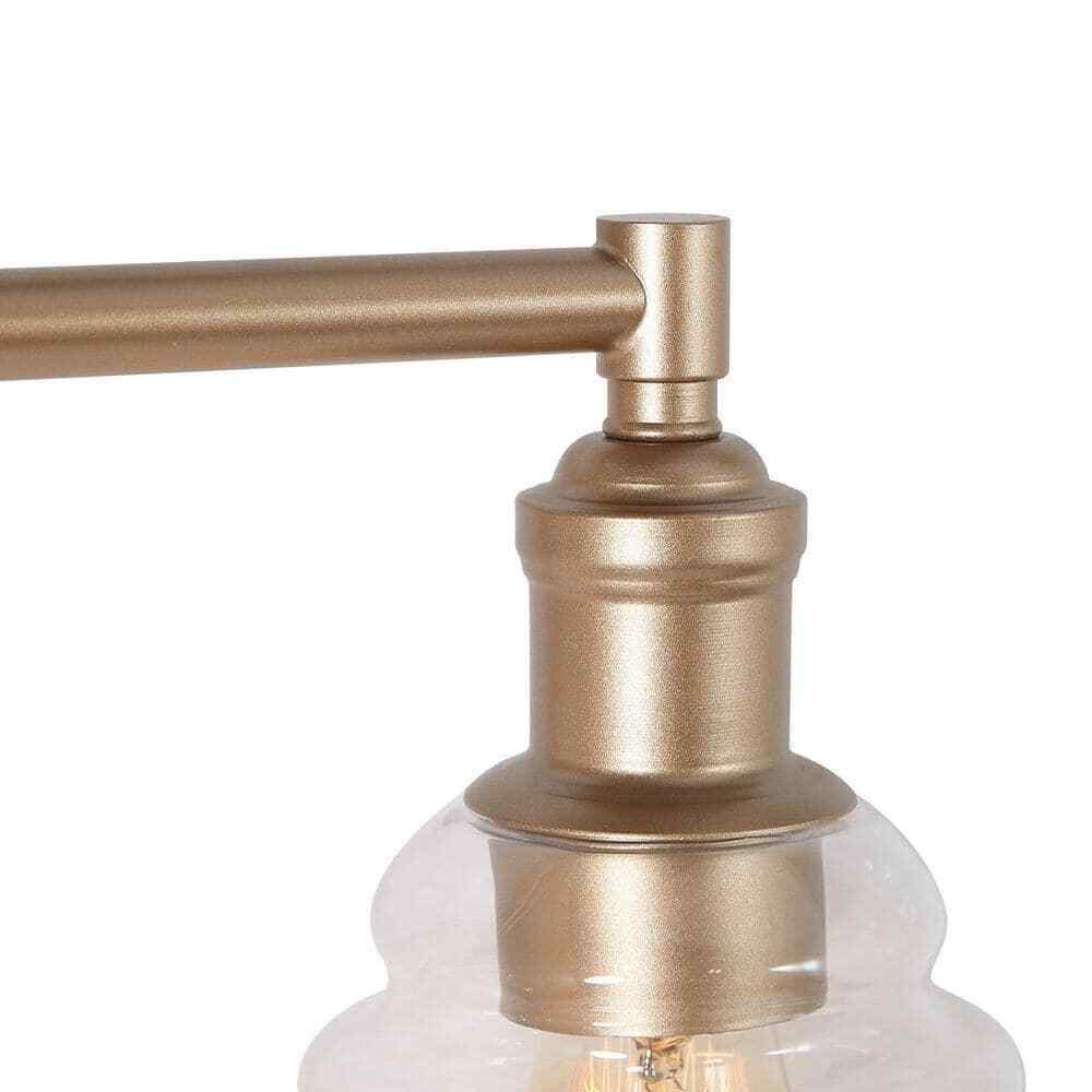 Uolfin 3-Light Brass Bell Bathroom Vanity Light